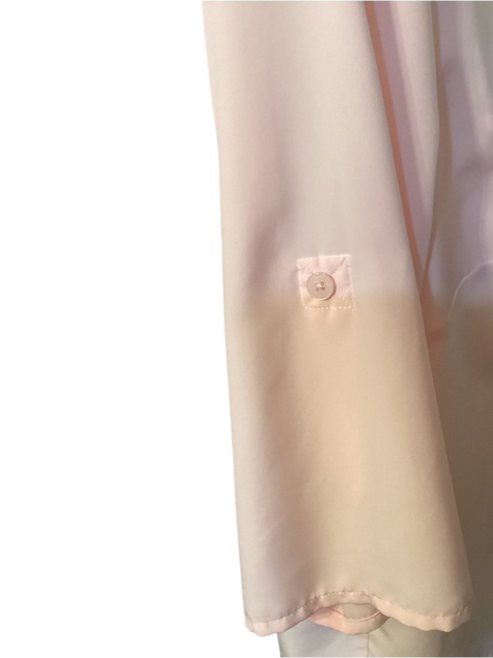 Susan Graver Plus Size Blush Pink Short‑Sleeve Button Down Shirt 2X - Picture 7 of 10